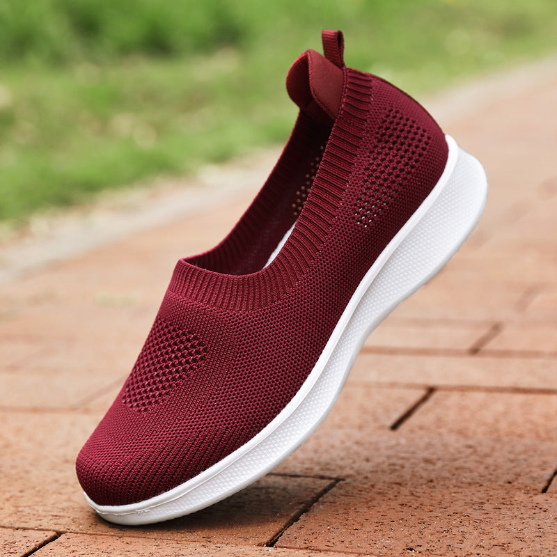 Damen nan nahtloser Slip-On Komfortschuh mit elastischem Maschenobermaterial und federleichter EVA-Laufsohle Drune