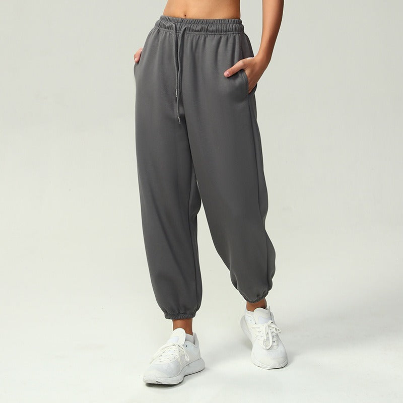 Damen nan atmungsaktive Performance-Joggerhose mit hohem Komfortbund, verstellbarem Kordelzug und elastischen Schlauchbündchen Drune