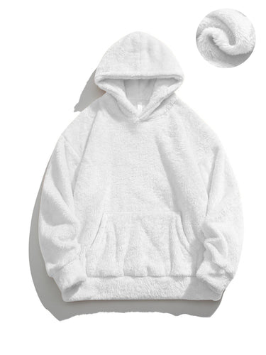 Damen Kuscheliger Kapuzenpullover mit weichem Fleece Drune
