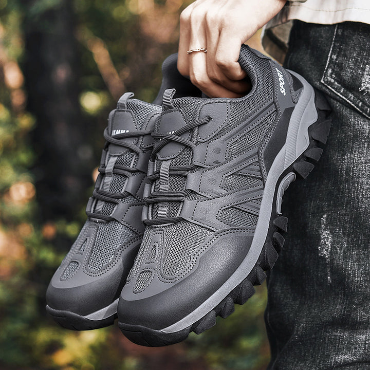 Herren nan robuster Trailtrekkingschuh mit wasserabweisender Membran, verstärkter Zehenkappe und griffiger Geländelaufsohle Drune