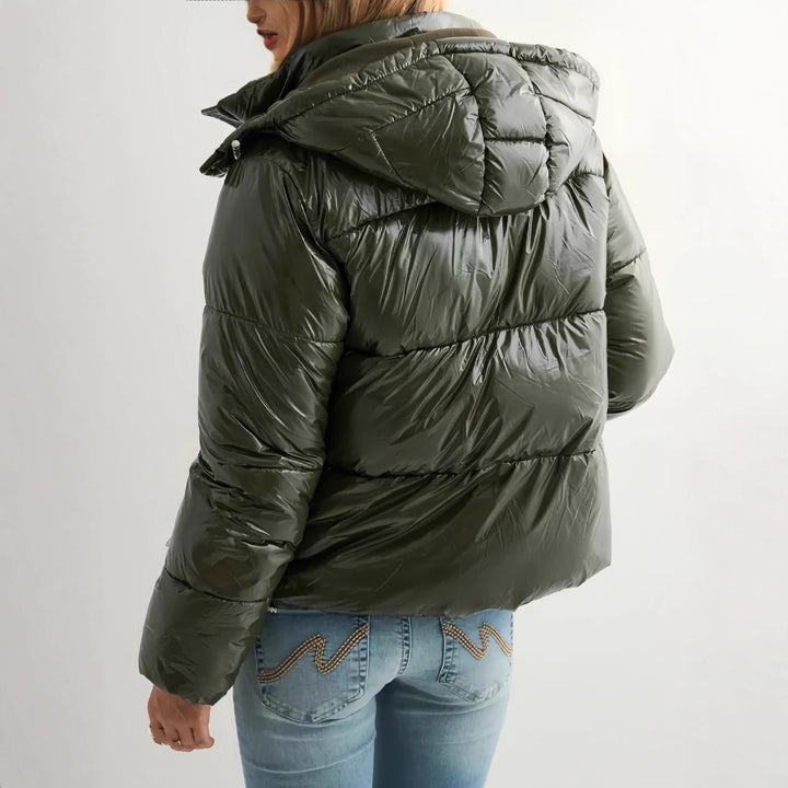 Damen Modische Winterdaunenjacke