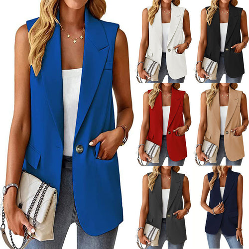 Damen Stylischer Blazer-Weste Drune