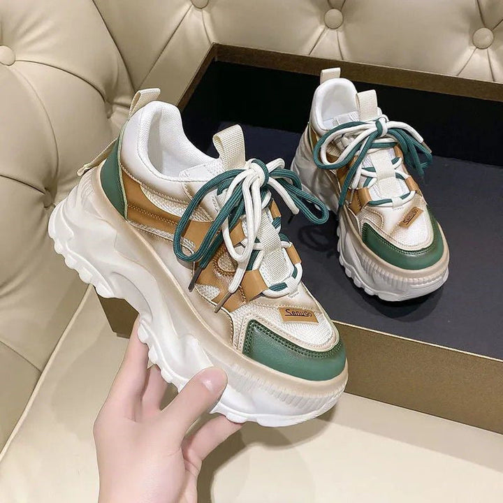 Damen Trendige Sneakers mit komfortabler Plateausohle Drune