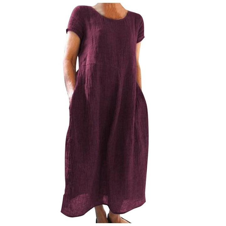 Leichtes Leinenkleid für Frauen Drune