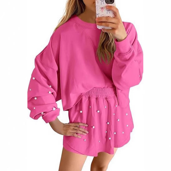 Damen Sportliches Sweatshirt- und Rock-Set Drune