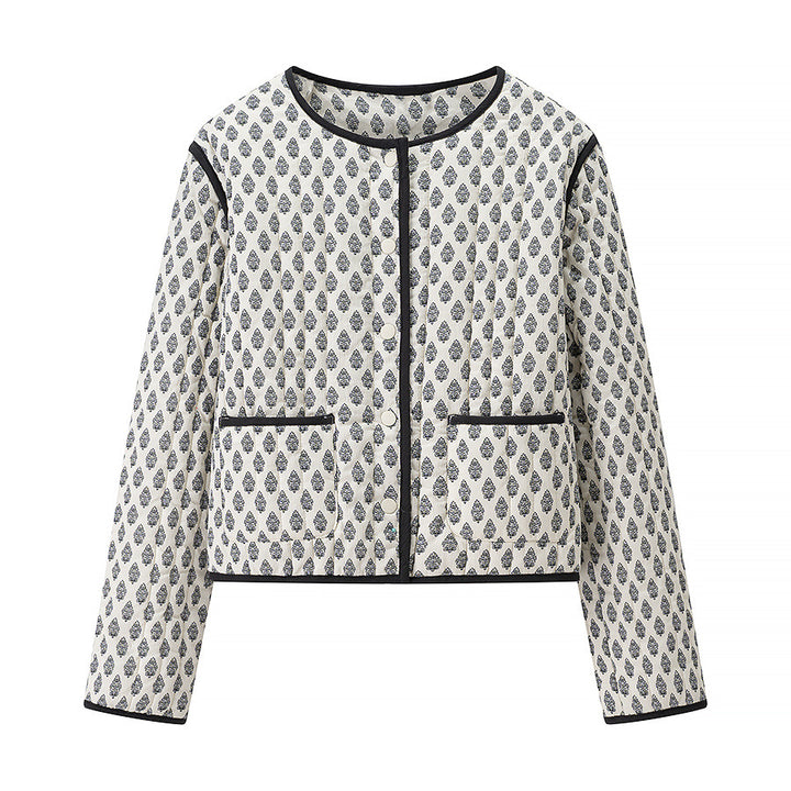 Damen Steppjacke mit modischem Muster und praktischen Taschen Drune