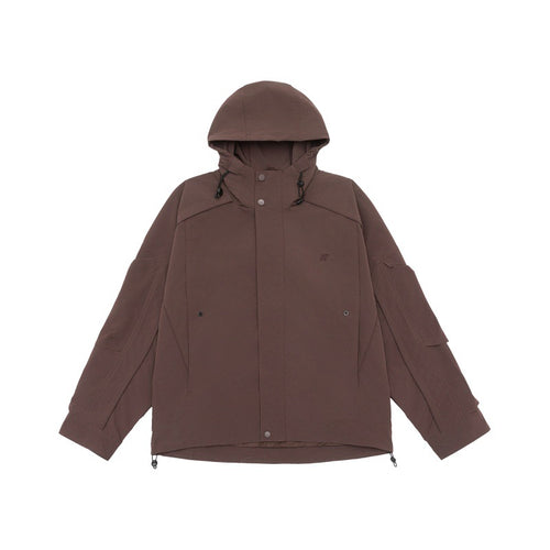 Unisex Technische Kapuzen‑Fieldjacke im Boxy‑Cut mit verdeckter Front und Multifunktions‑Taschen Drune