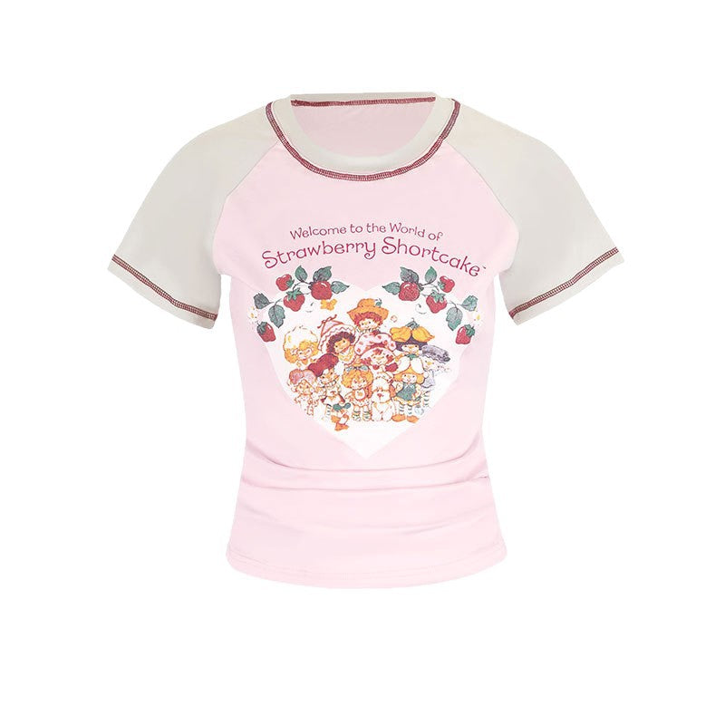 Damen T-Shirt mit niedlichem Grafikdesign und komfortablem Schnitt Drune