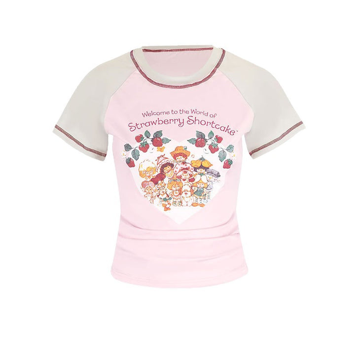 Damen T-Shirt mit niedlichem Grafikdesign und komfortablem Schnitt Drune