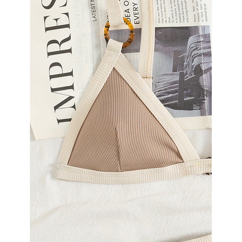 Damen Triangel-Bikini mit eleganten Riemen und aufwendigem Design Drune