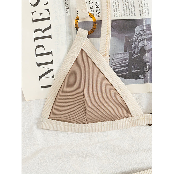Damen Triangel-Bikini mit eleganten Riemen und aufwendigem Design Drune