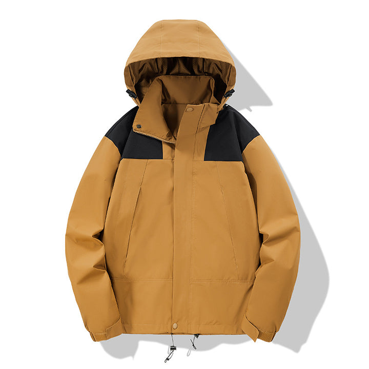 Unisex Leichte technische Softshell-Outdoorjacke mit Kapuze und verstellbarem Saum Drune