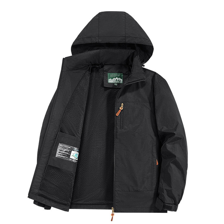 Herren Atmungsaktive und wasserabweisende Outdoorjacke Drune