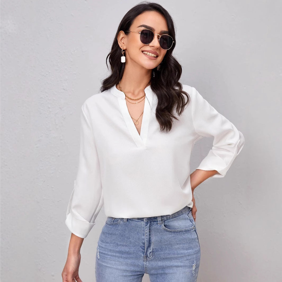 Damen Elegantes und modernes Blusenshirt Drune