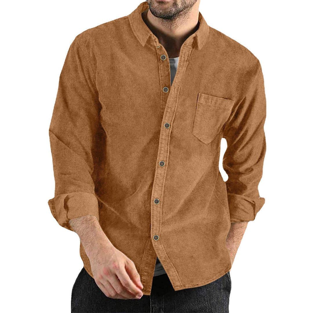 Herren Casual Cordhemd Drune