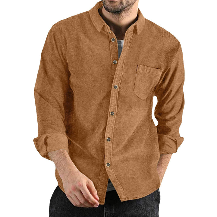 Herren Casual Cordhemd Drune