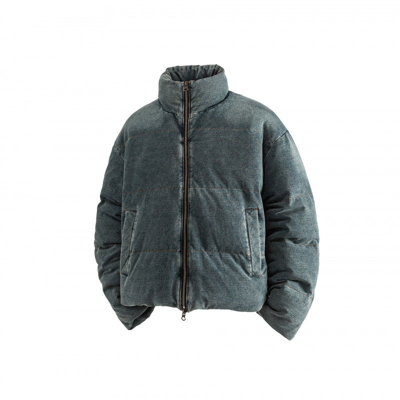 Damen Kurz geschnittene wattierte Cord‑Steppjacke im Boxy‑Cut mit Stehkragen Drune