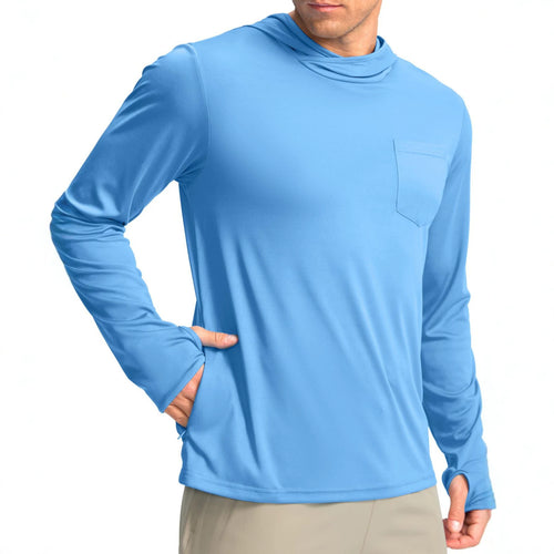 Herren Funktionsshirt mit Kapuze und Taschen