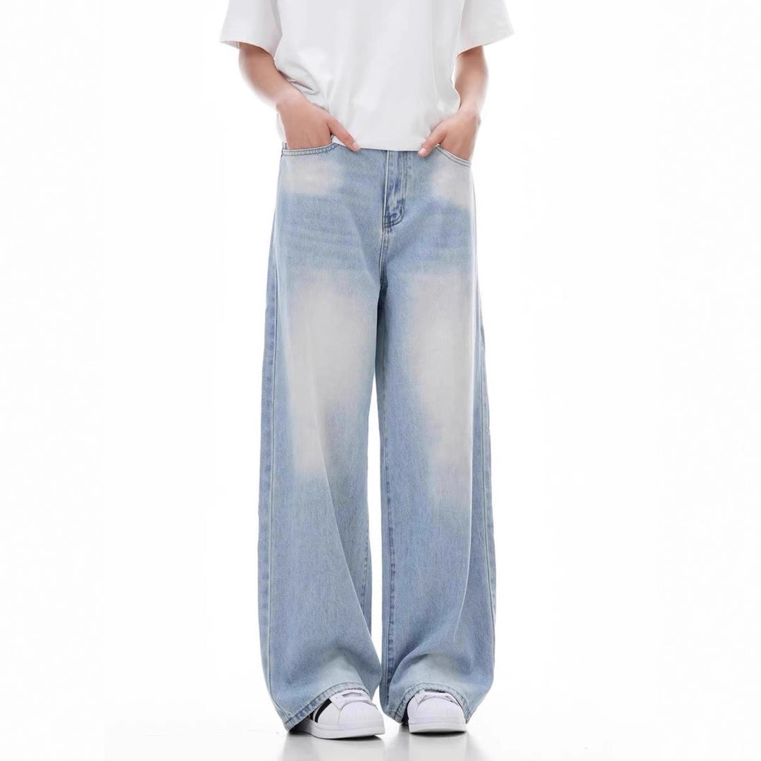 Damen Weit geschnittene Casual Jeans Drune