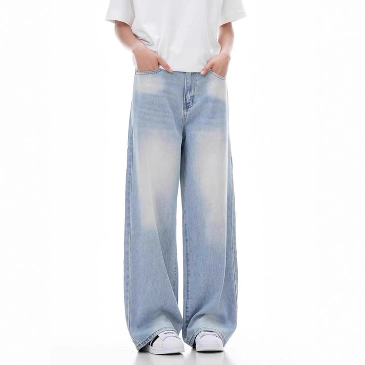 Damen Weit geschnittene Casual Jeans Drune