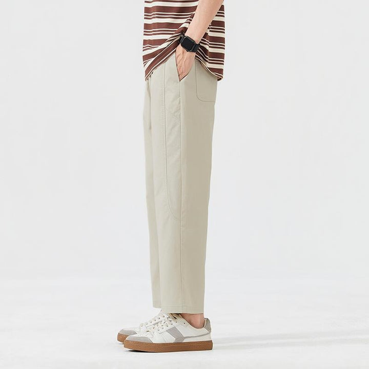 Herren Legere Relaxed Fit Stoffhose Drune
