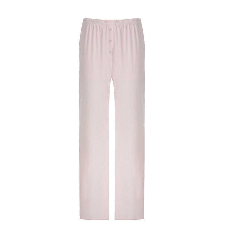 Damen Langarm-Crop-Top mit Knopfleiste und weichem Material Drune