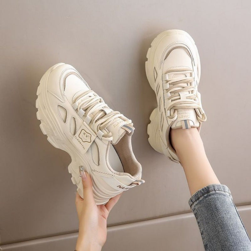 Damen Sportliche Chunky Sneakers mit ergonomischer Dämpfung und atemberaubender Oberflächenstruktur Drune