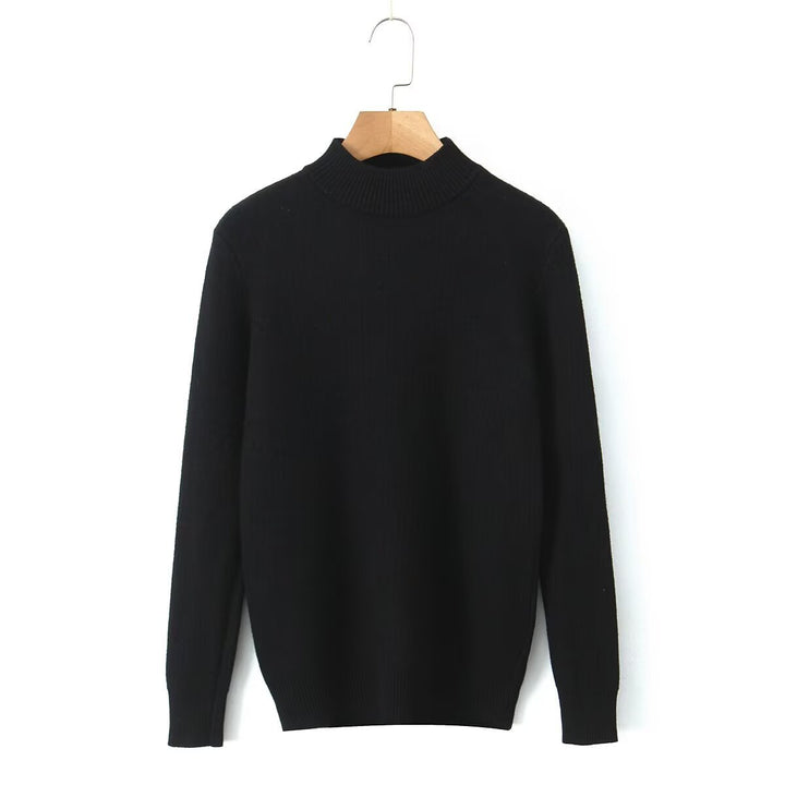 Damen Feinstrickpullover mit Stehkragen Drune