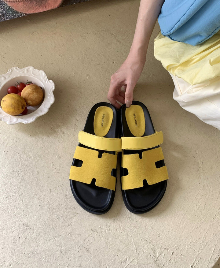 Damen modische Sandalen mit atmungsaktiven Riemen und rutschfester Sohle Drune