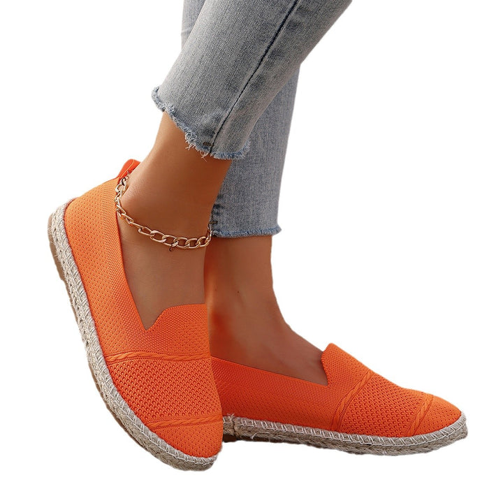 Damen Atmungsaktive Slipper-Espadrilles mit Jute-Details Drune