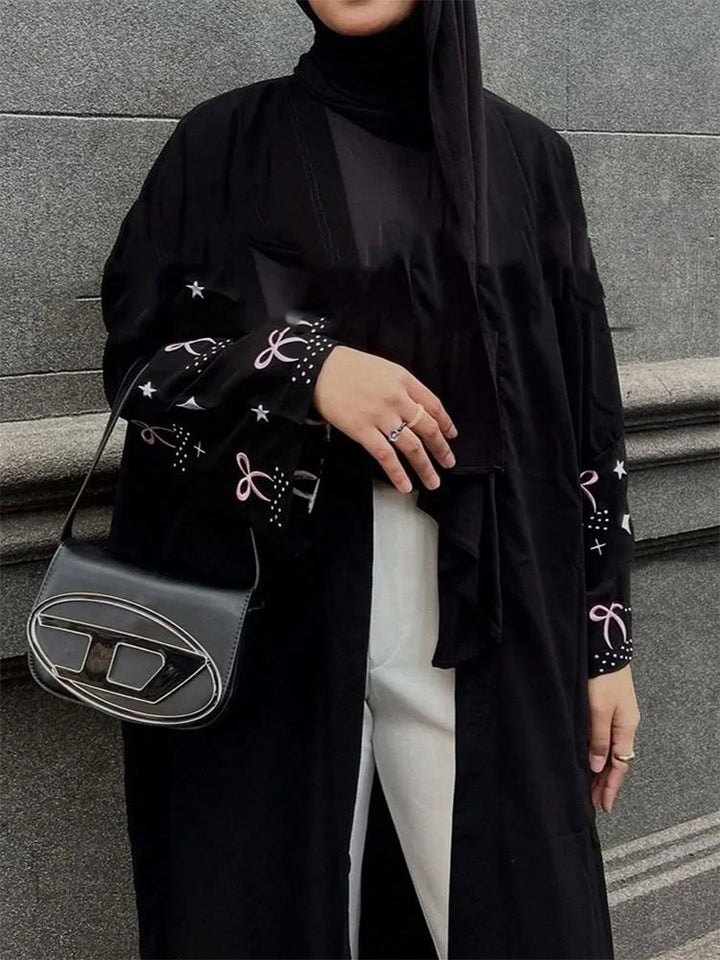 Damen eleganter Kimono-Cardigan mit detailreichen Ärmeln Drune