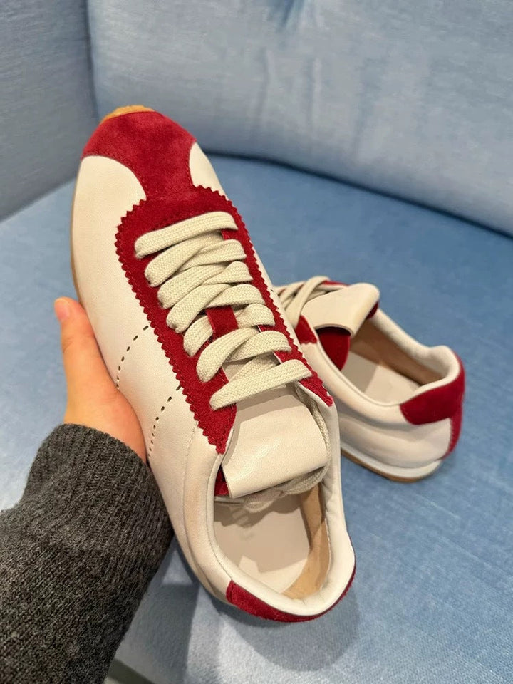 Damen Sneakers im eleganten Retro-Design mit atmungsaktiver Oberflächenstruktur Drune