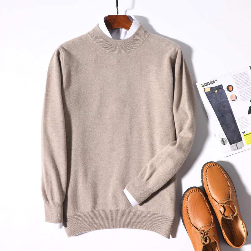 Herren Feiner Rollkragenpullover in schlanker Minimal‑Silhouette aus Woll‑Kaschmir‑Mix Drune