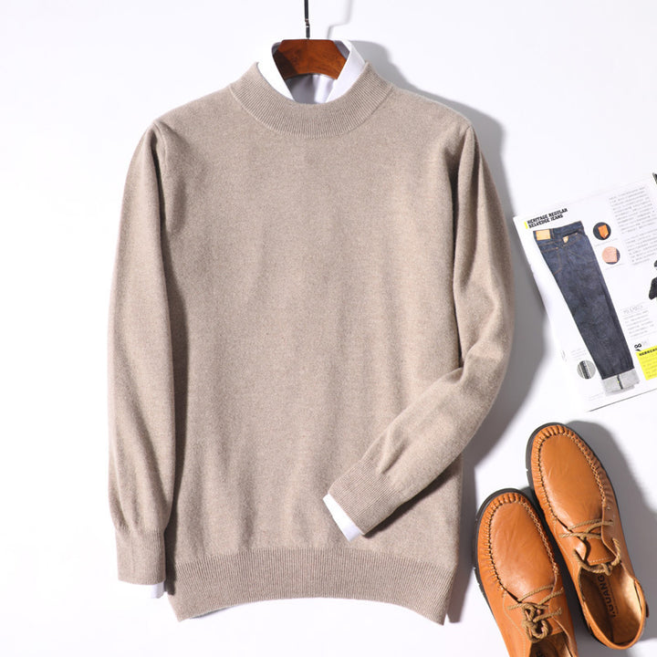 Herren Feiner Rollkragenpullover in schlanker Minimal‑Silhouette aus Woll‑Kaschmir‑Mix Drune