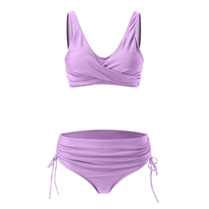 Damen Hochwertiges Wickel-Bikini-Set mit regulierbarem Höschen Drune