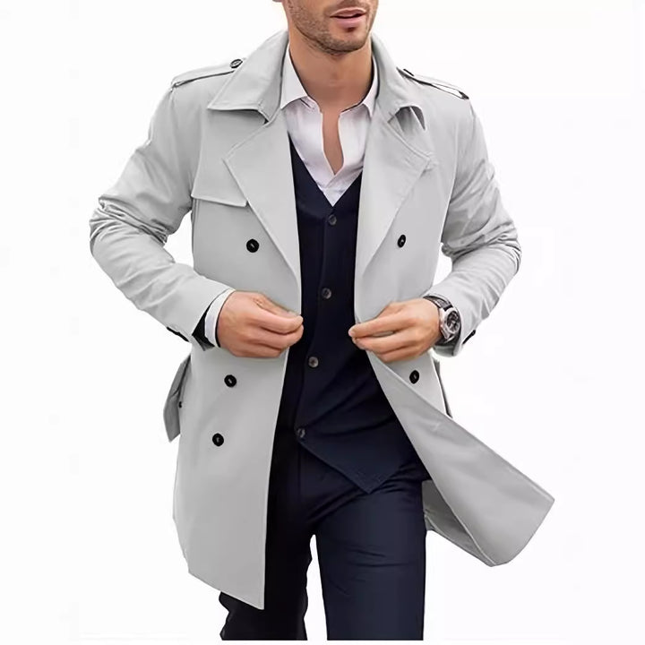 Herren Trenchcoat mit elegantem Schnitt Drune