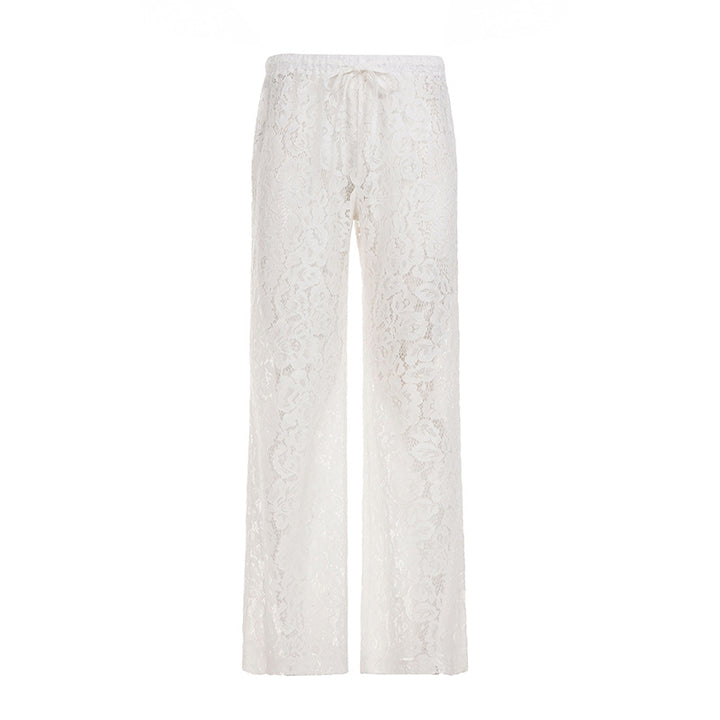 Damen elegante Spitzenhose Drune