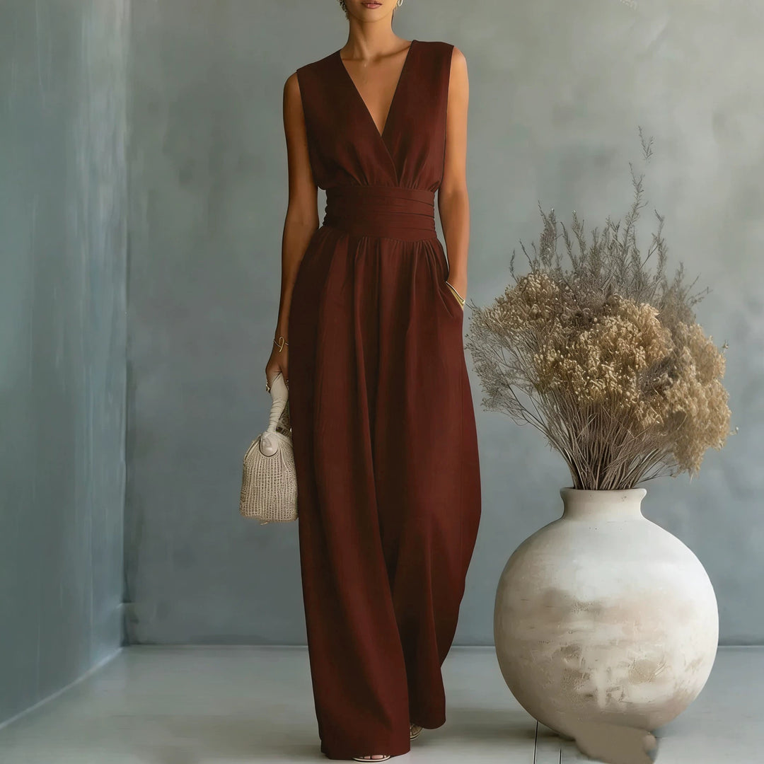 Drune | Eleganter Ärmelloser Jumpsuit Mit Schmeichelhafter Passform