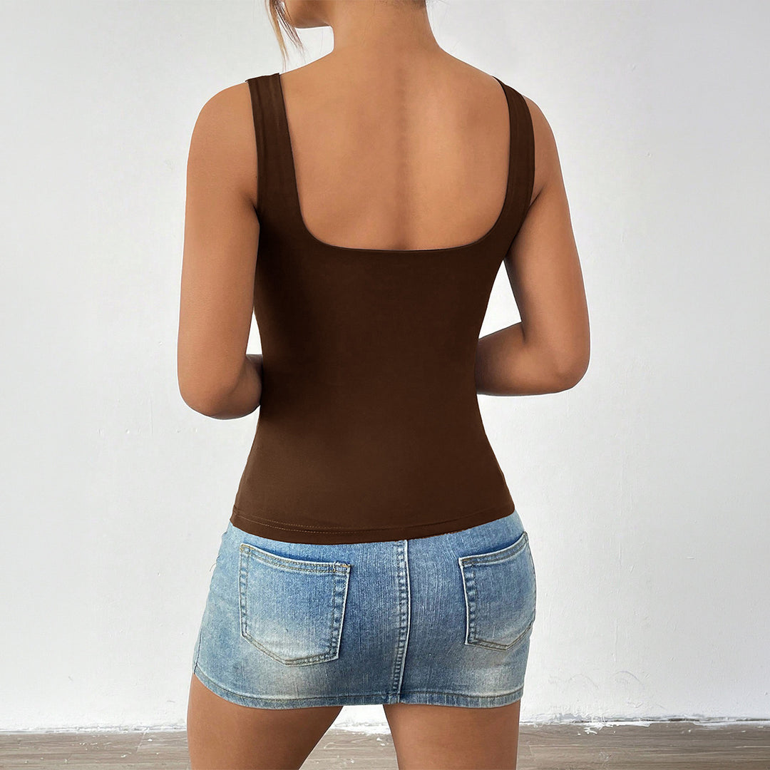 Damen Figure-Hugging Trägertop Drune