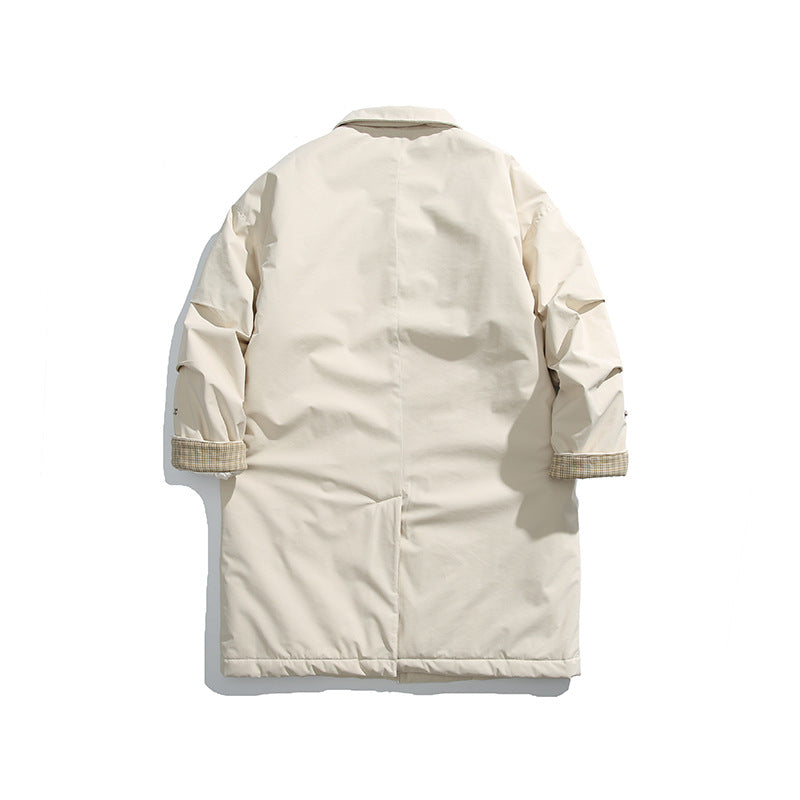 Herren Wattierter Mantel mit Hemdkragen und Thermofutter Drune