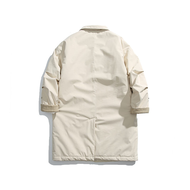 Herren Wattierter Mantel mit Hemdkragen und Thermofutter Drune