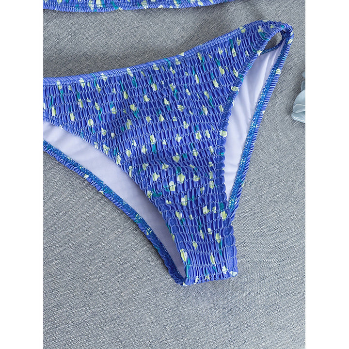 Damen Bikiniset mit verstellbarem Oberteil und hohem Bund Drune