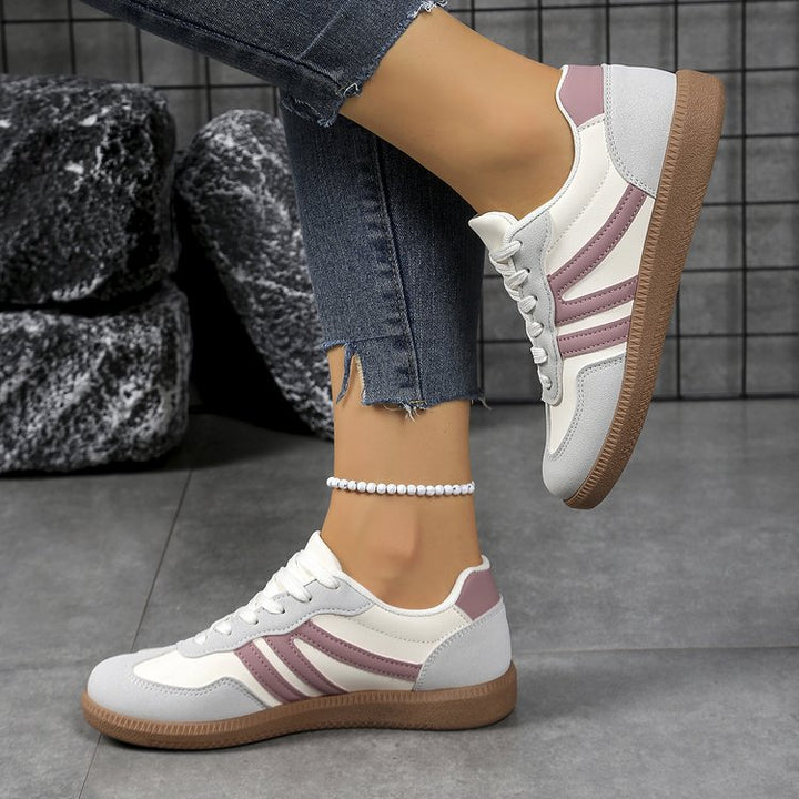 Damen Retro-Sneaker mit Gummisohle, leichtem Textilfutter und Komfortfußbett Drune