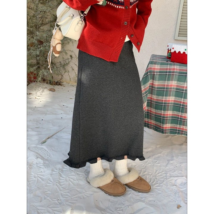 Damen kuscheliger Strickpullover mit Kabelmuster Drune