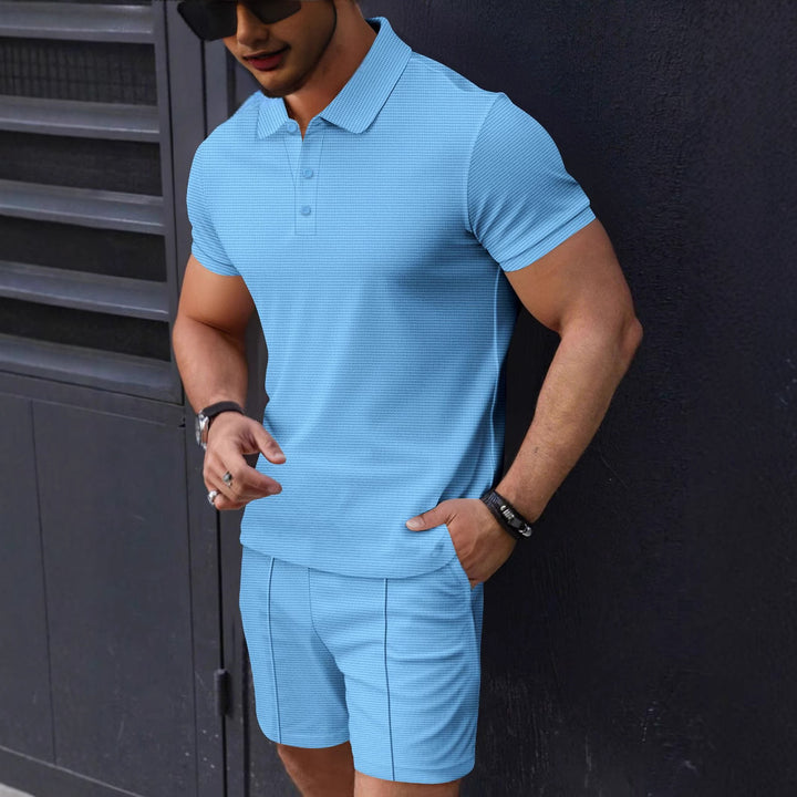 Herren Poloshirt und Shorts Set Drune