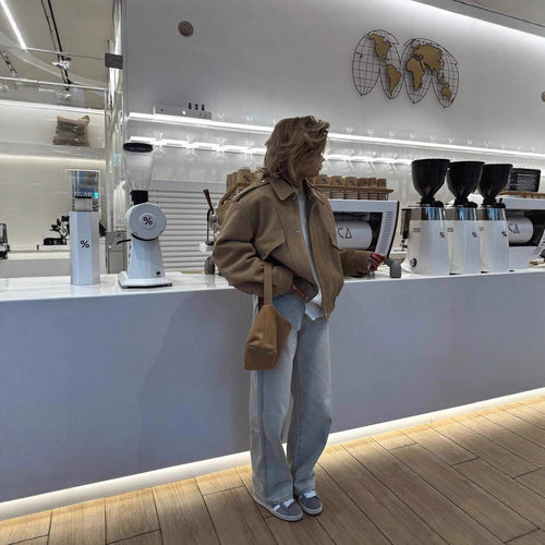 Damen lässige Oversize-Jacke Drune