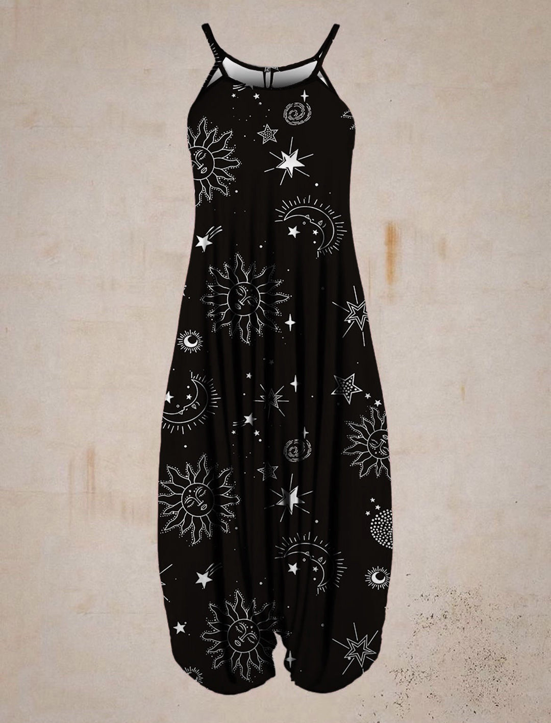 Damen Jumpsuit mit astrologischem Print Drune