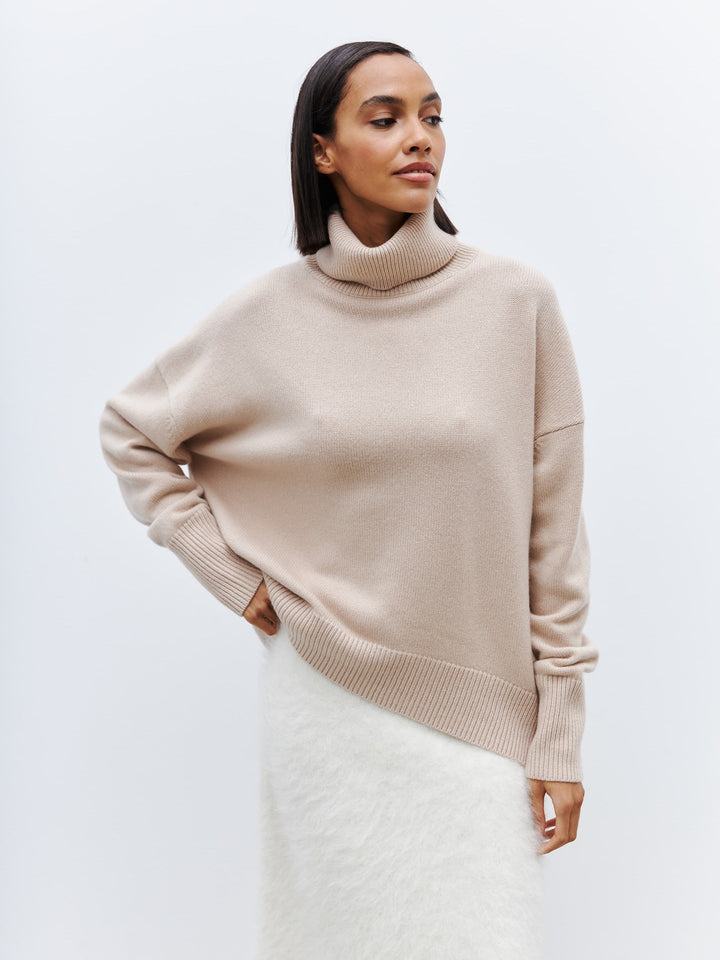 Damen Turtleneck-Pullover Drune