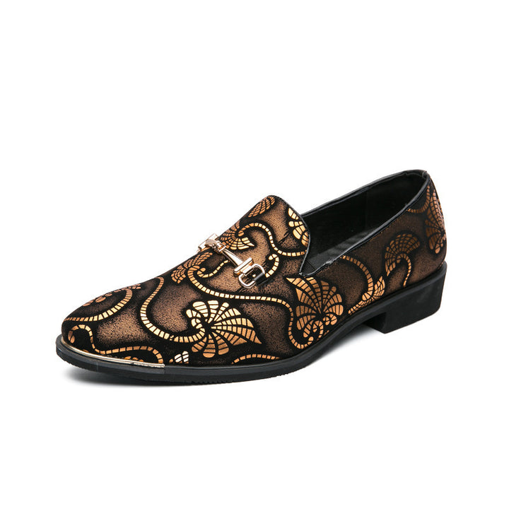 Herren eleganter Slip-On Loafer mit dekorativem Metalldetail, spitzer Form und gepolstertem Komfortfußbett Drune