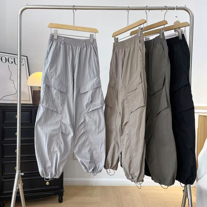 Damen Multifunktionale Cargo-Hose mit elastischem Bund und praktischen Taschen Drune